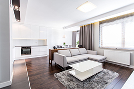 Projekty wnętrz - Apartament styl minimalistyczny - Gdynia, osiedle Altoria